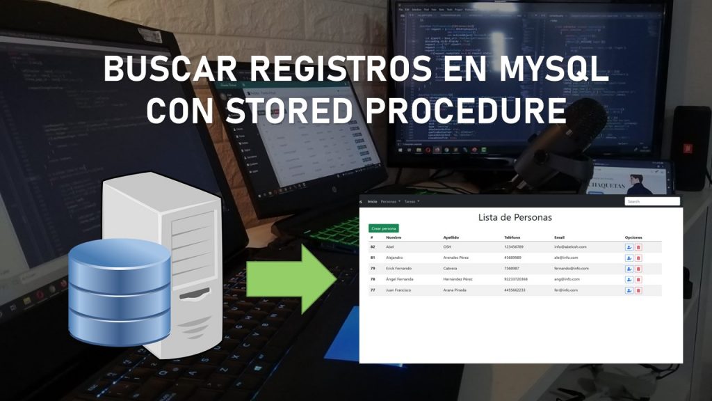 Buscar Registros Con Stored Procedure en MySQL