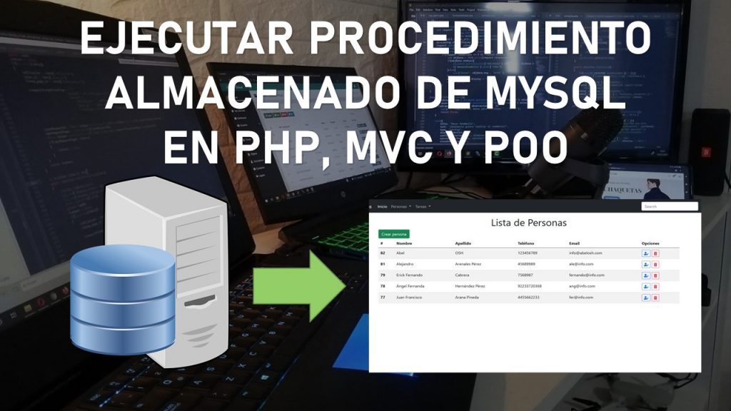Ejecutar Procedimiento Almacenado de MySQL en PHP, MVC y POO